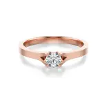 Pierścionek z diamentem różowe złoto AJPZ_106